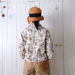 poplin jacket landscape brown 第9張的照片