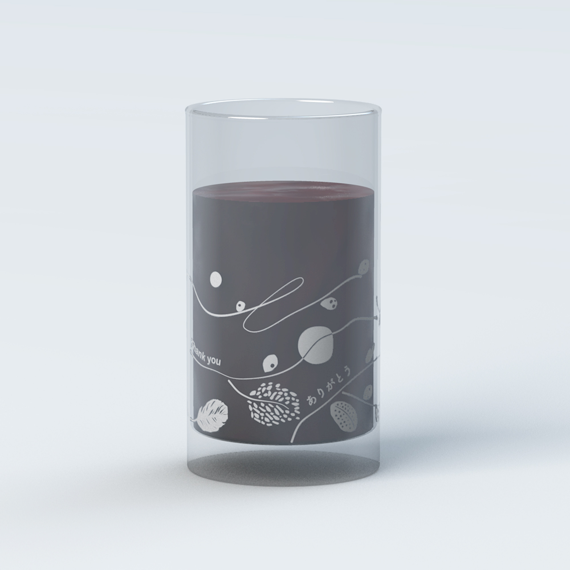 送料無料 オリジナル刻印グラス 桐箱パッケージ - ナチュラル / ロング -