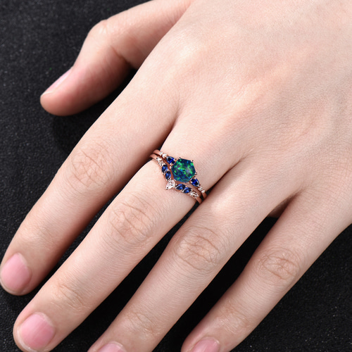 指輪　ブラックオパール 楽天市場】ブラックオパール リング/指輪 0.976カラット プラチナ900