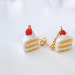 petit gateau　小さなショートケーキのイヤリング/ピアス⁺ 5枚目の画像