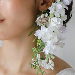 アーティシャルフラワー ブーケ・ブートニア・イヤーカフセット アーティシャルフラワー ブーケ・ブートニア・イヤーカフセット
