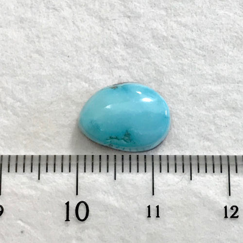 アメリカ産ターコイズ＊Fox＊カボション・カット＊5.06ct＊12.4×9.5mm 