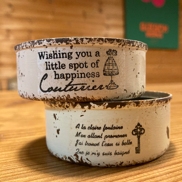 ノリチン リメ鉢♡リメイク鉢♡ハンドメイド♡リメ缶 リメイク鉢♡リメ鉢♡リメ缶♡ハンドメイド♡多肉植物♡素焼き鉢