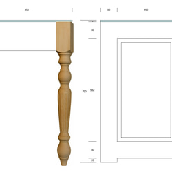 ※ひるねこ様専用注文ページ　ガラストップネイルテーブルW1000 2枚目の画像