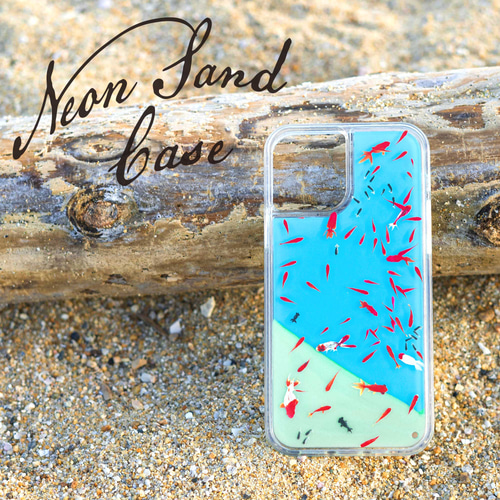 金魚すくい ネオンサンドケース iPhoneケース スマホケース iPhone17