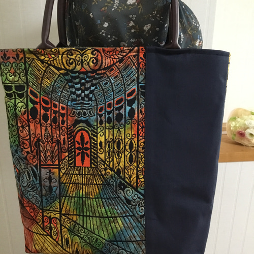 ハンドメイド・リメイク帯・トートバッグ・大きめ・お出掛け