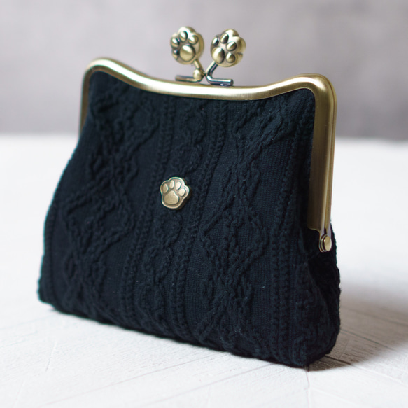 にゃんこ肉球ポーチ・黒猫 5枚目の画像