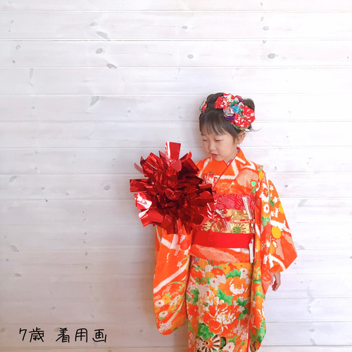 七五三髪飾り | 3歳髪飾り・7歳髪飾り | アンティーク着物生地 七五三髪飾り | 3歳髪飾り・7歳髪飾り | アンティーク着物生地
