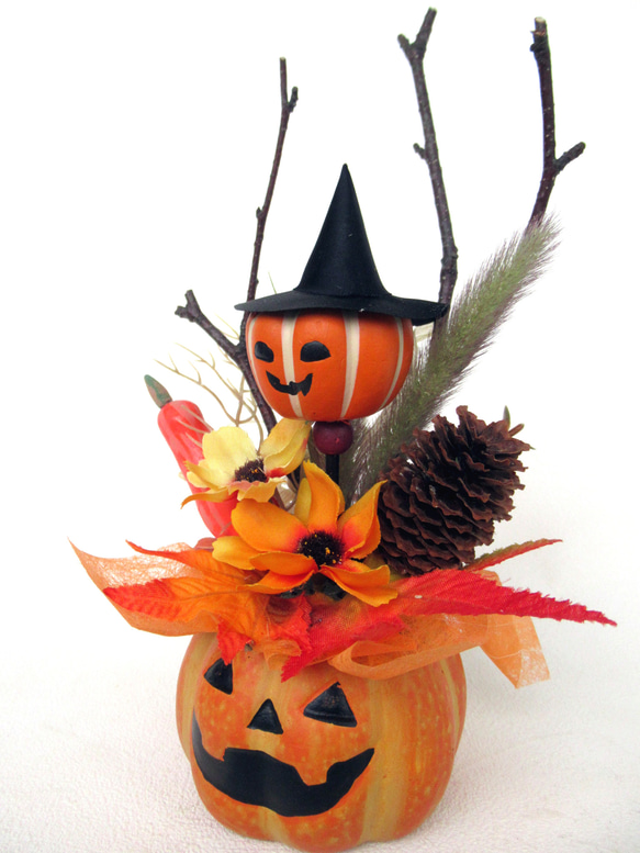 ハロウィンかぼちゃ器飾り　小23-3 6枚目の画像