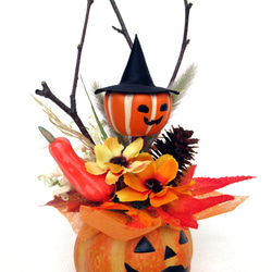 ハロウィンかぼちゃ器飾り　小23-3 5枚目の画像