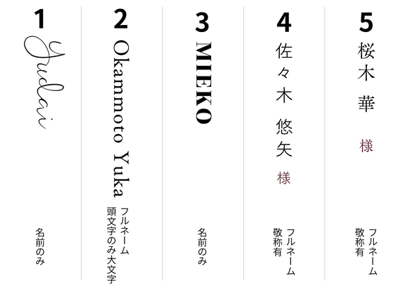 1枚90円〜｜1枚〜オーダー○結婚式で使える席札も付けられるメニュー表　カラバリ豊富で自分好みに可愛くアレンジできます！ 8枚目の画像