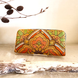 和風 畳がま口長財布 いろは×唐草 長財布 tanakatatami 通販 6538293