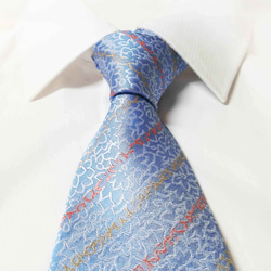 フローラルストライプのネクタイFloral Striped necktie 2枚目の画像