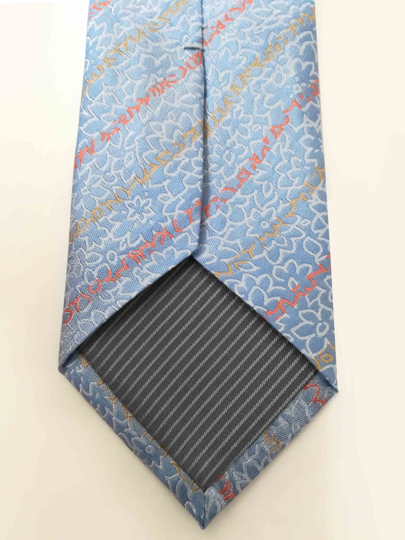 フローラルストライプのネクタイFloral Striped necktie 5枚目の画像