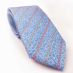 フローラルストライプのネクタイFloral Striped necktie 6枚目の画像