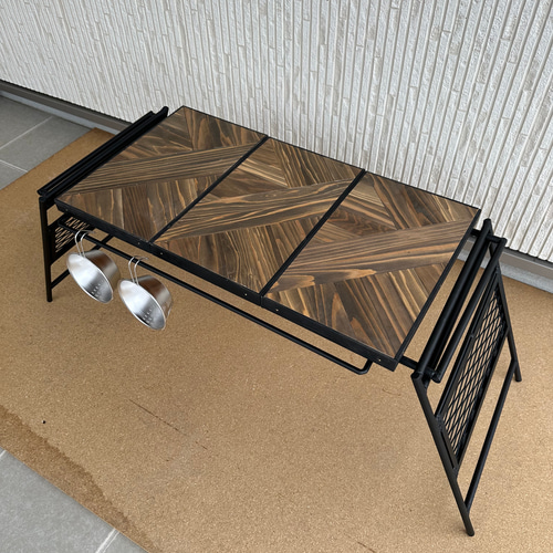 フラットバーナ－テーブルアイアンigtテーブル ジャコビーン色