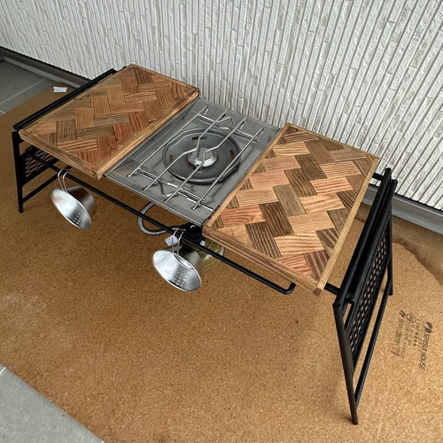 フラットバーナ-テーブルアイアンigtテーブル ダーク フラットバーナ-テーブルアイアンigtテーブル ダーク