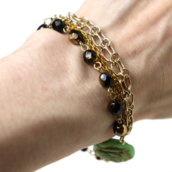 ◇ キット チェコと樹脂ビーズの途中多連ブレスレット ビーズキット アクセサリー制作キット ハンドメイド 大人 4枚目の画像