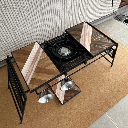 フラットバーナ－テーブルアイアンigtテーブル天板3種類 - テーブル/チェア