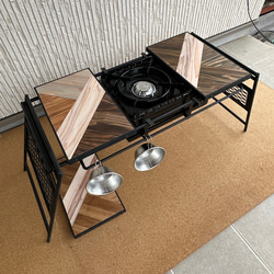 フラットバーナ－テーブルアイアンigtテーブル 3種類天板ミックス 9枚目の画像