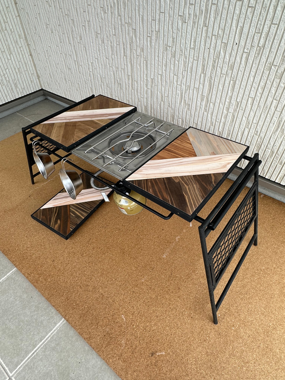 フラットバーナ－テーブルアイアンigtテーブル 3種類天板ミックス 7枚目の画像