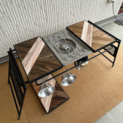 フラットバーナ－テーブルアイアンigtテーブル 3種類天板ミックス 6枚目の画像