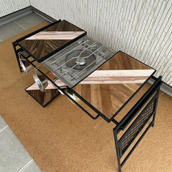 フラットバーナ－テーブルアイアンigtテーブル 3種類天板ミックス 5枚目の画像