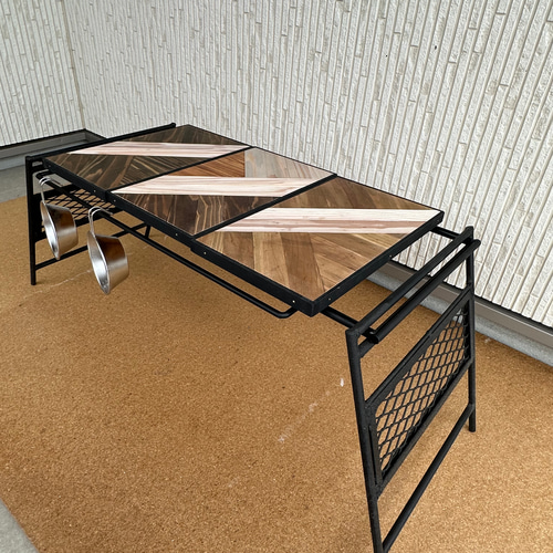 フラットバーナ－テーブルアイアンigtテーブル 3種類天板ミックス ロー 