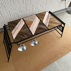 フラットバーナ－テーブルアイアンigtテーブル 3種類天板ミックス 1枚目の画像