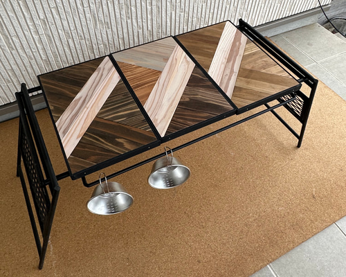 フラットバーナ－テーブルアイアンigtテーブル 3種類天板