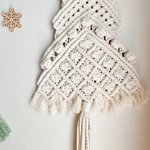 マクラメクリスマスタペストリー↟❅꙳ タペストリー・壁掛け