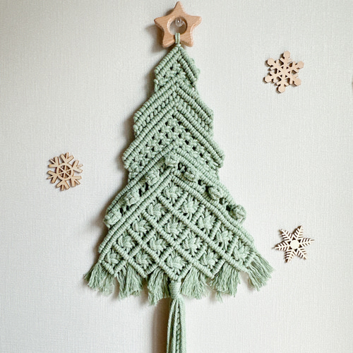 NO．432『マクラメ・クリスマスガーランド・タペストリー』