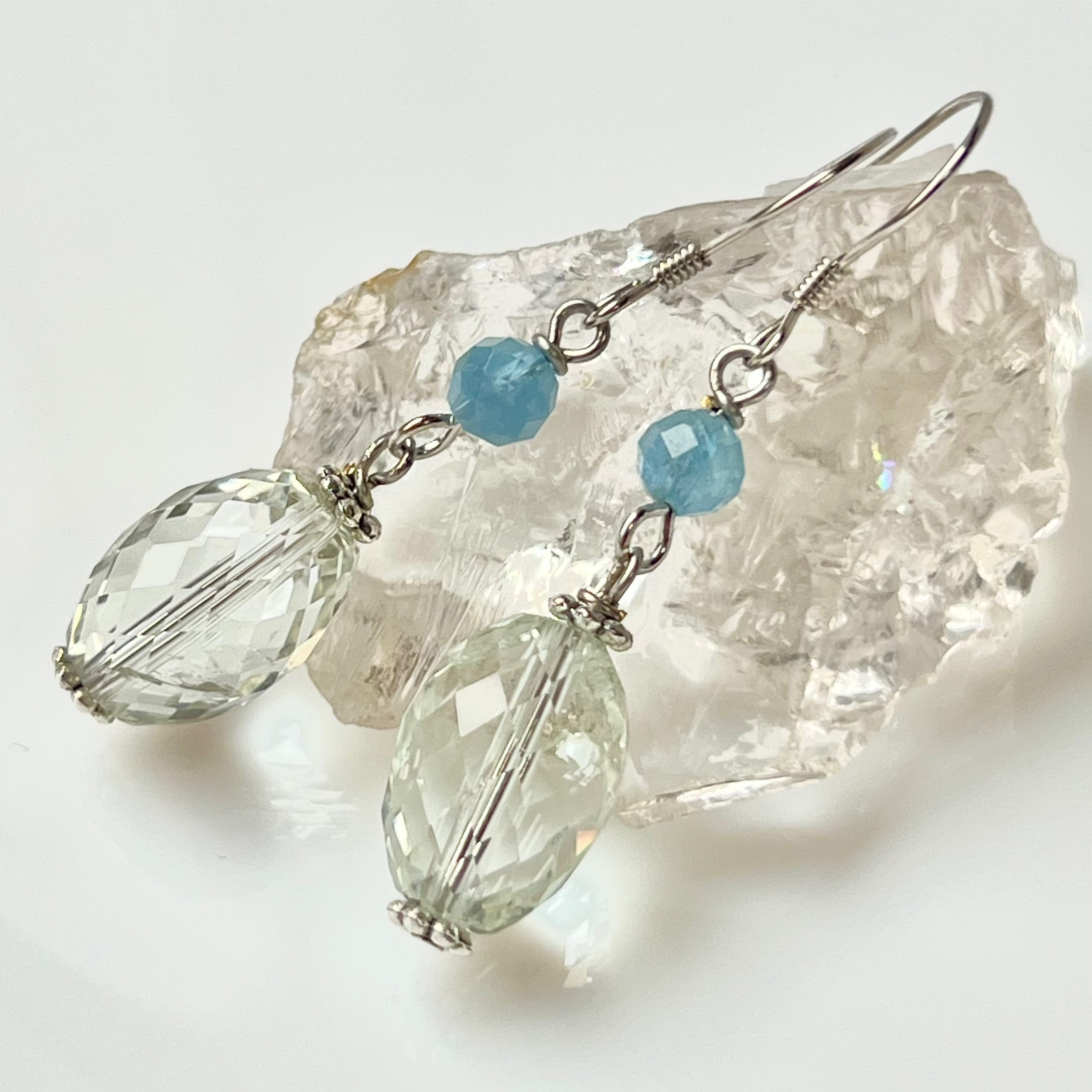 グリーンアメジスト ピアス