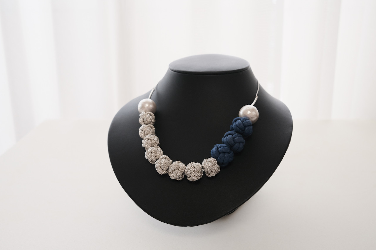 Karagji Kumihimo Pearl Necklace