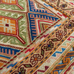 131×89cm アフガニスタン の マシュワニ手織り キリム 手織り絨毯 10枚目の画像