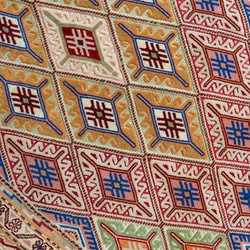 131×89cm アフガニスタン の マシュワニ手織り キリム 手織り絨毯 4枚目の画像