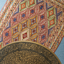 131×89cm アフガニスタン の マシュワニ手織り キリム 手織り絨毯 6枚目の画像
