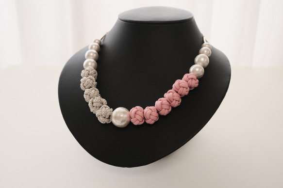 Karagji Kumihimo Pearl Necklace 1枚目の画像