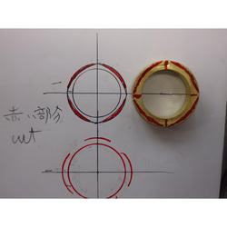 鍛造 結婚指輪 18金 k18 スクエア型 スクエアリング メンズ6mm レディース4.5mm 14枚目の画像