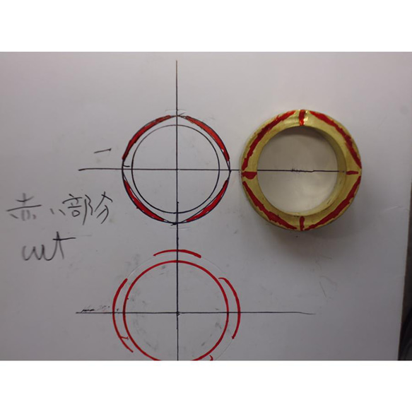 鍛造 結婚指輪 18金 k18 スクエア型 スクエアリング メンズ6mm レディース4.5mm 14枚目の画像