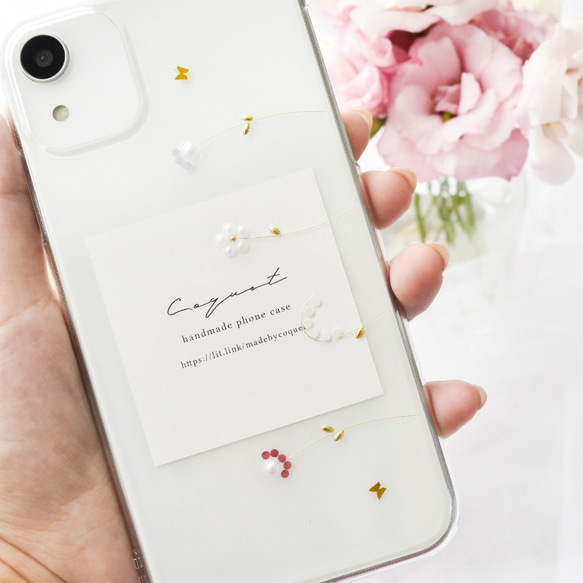 flower heaven  iPhoneケース 全機種対応 Android Xperia Galaxy シンプル 1枚目の画像