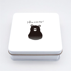 【缶のみ1個】かわいいくまのクッキー缶/缶/くま/クッキー缶 2枚目の画像