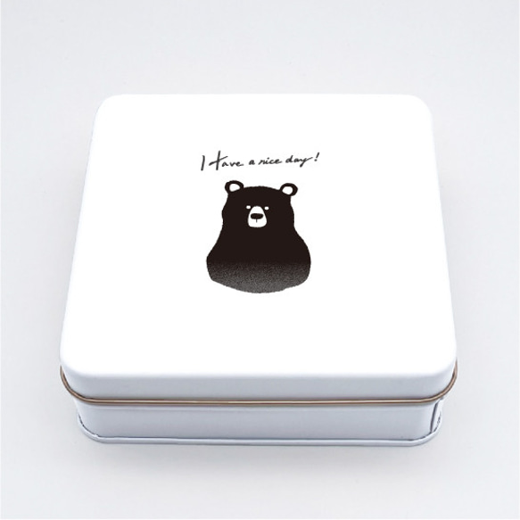 【缶のみ1個】かわいいくまのクッキー缶/缶/くま/クッキー缶 2枚目の画像