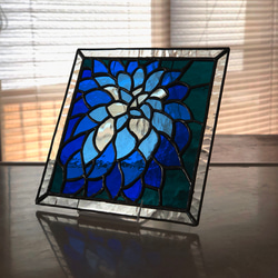 ステンドグラス パネル『ダリア~dahlia~』 フォトフレーム・写真立て