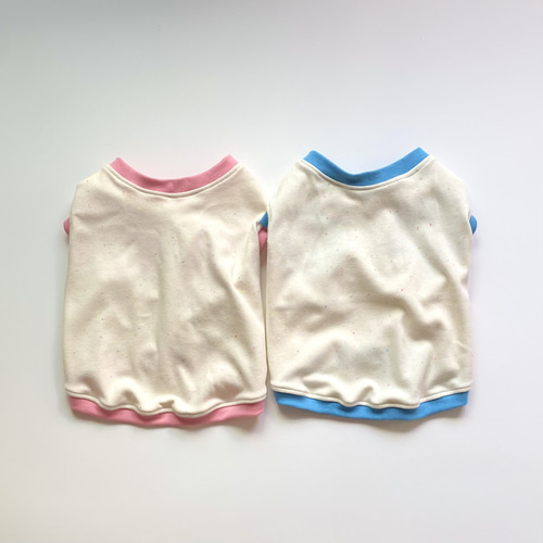 犬服ハンドメイド　タンクトップ(⭐️NOKO⭐️) D・O・G WEBSTORE -犬服SHOP-ニコちゃん刺繍ふわもこタンクトップ-