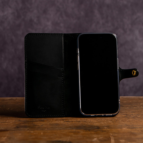 iPhone16 iPhone15 手帳型ケース 本革 イタリアンレザー 高級