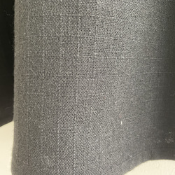 ウール混のブラックのフレアスカート(チェック) 5枚目の画像