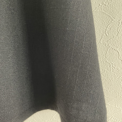 ウール混のブラックのフレアスカート(チェック) 4枚目の画像