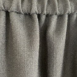 ウール混のブラックのフレアスカート(チェック) 6枚目の画像