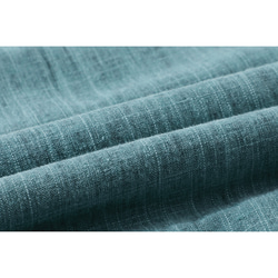 綿麻中綿ジャケット　柔らかくて暖かい中綿ジャケット　裏に飾りの紐が付き　ブルー　フリーサイズL271 12枚目の画像